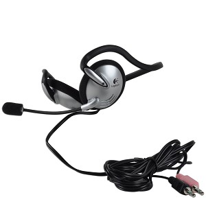 Logitech ClearChat Behind-the-Head Stereo Headphones w/Boom Micr
